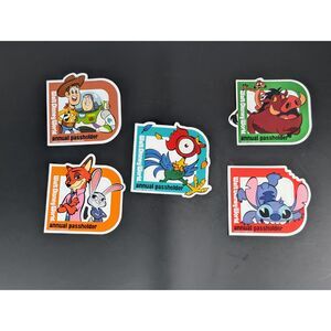 Disney Annual Passholder Magnets Bundle of 5 Never used